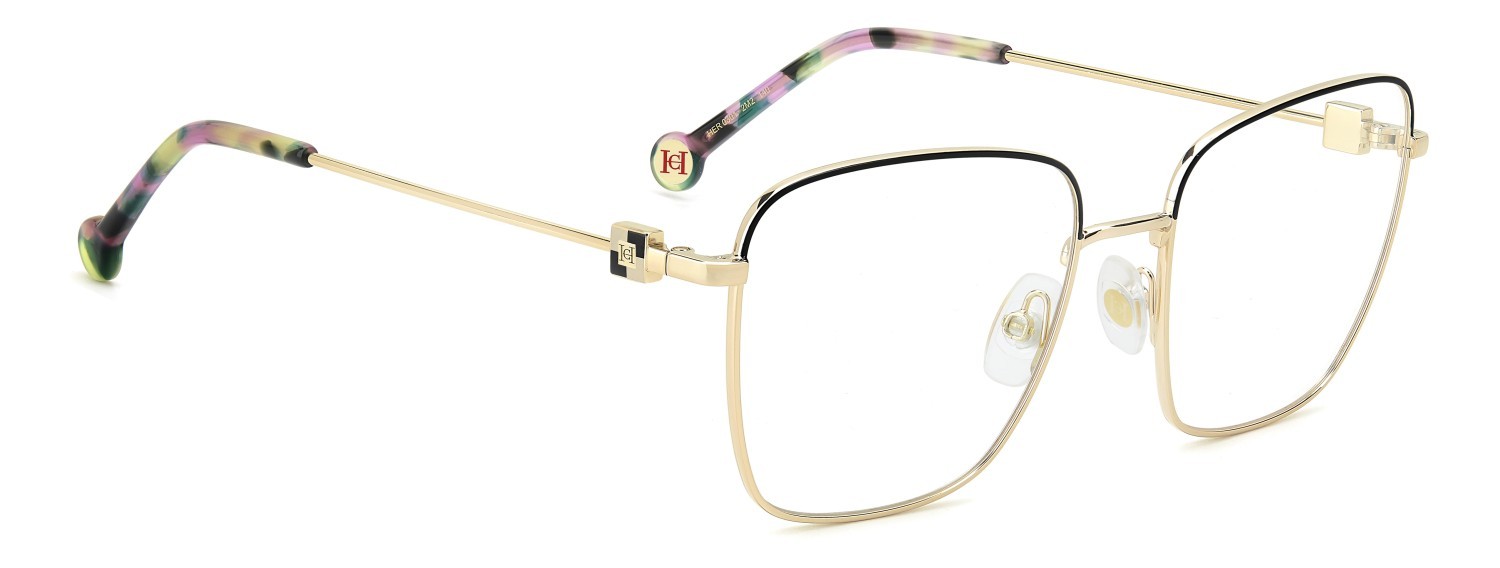 Eyeglasses Carolina Herrera Her 0301 109513 2M2 color black gold shape rectangle 