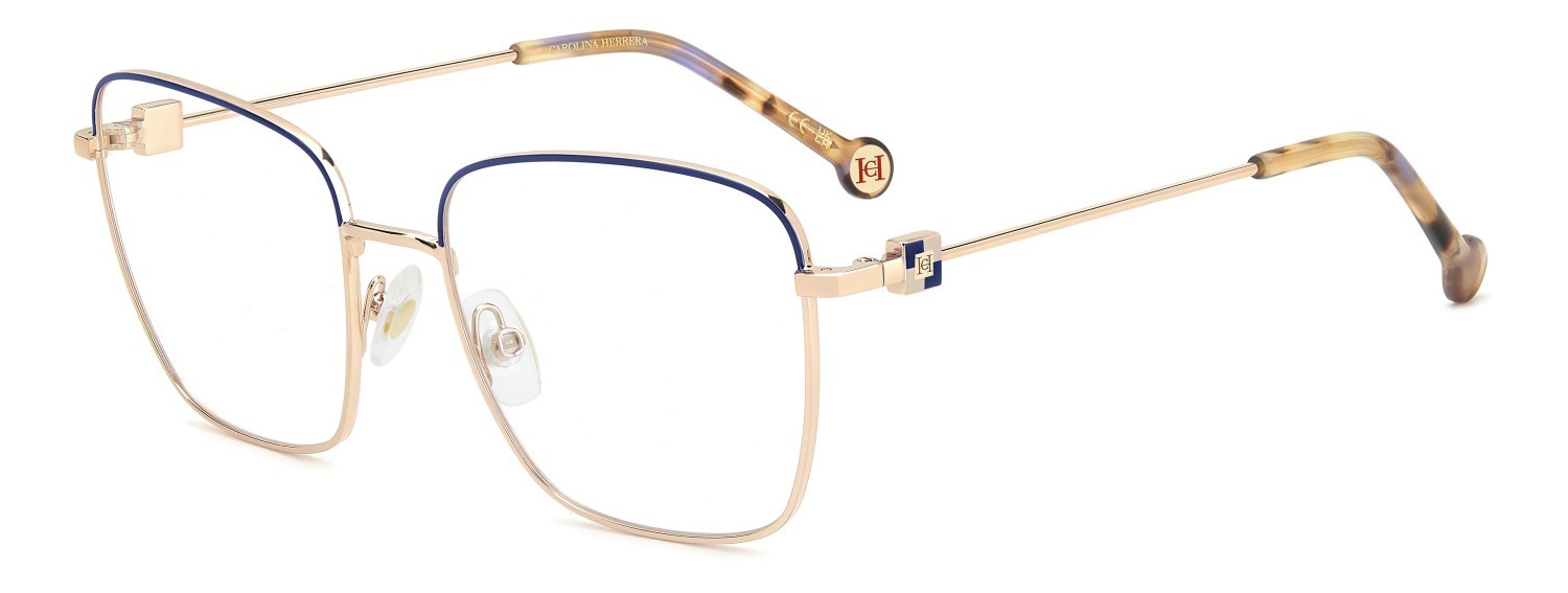 Occhiali da vista Carolina Herrera Her 0301 109513 KY2 colore blue gold forma rettangolare 