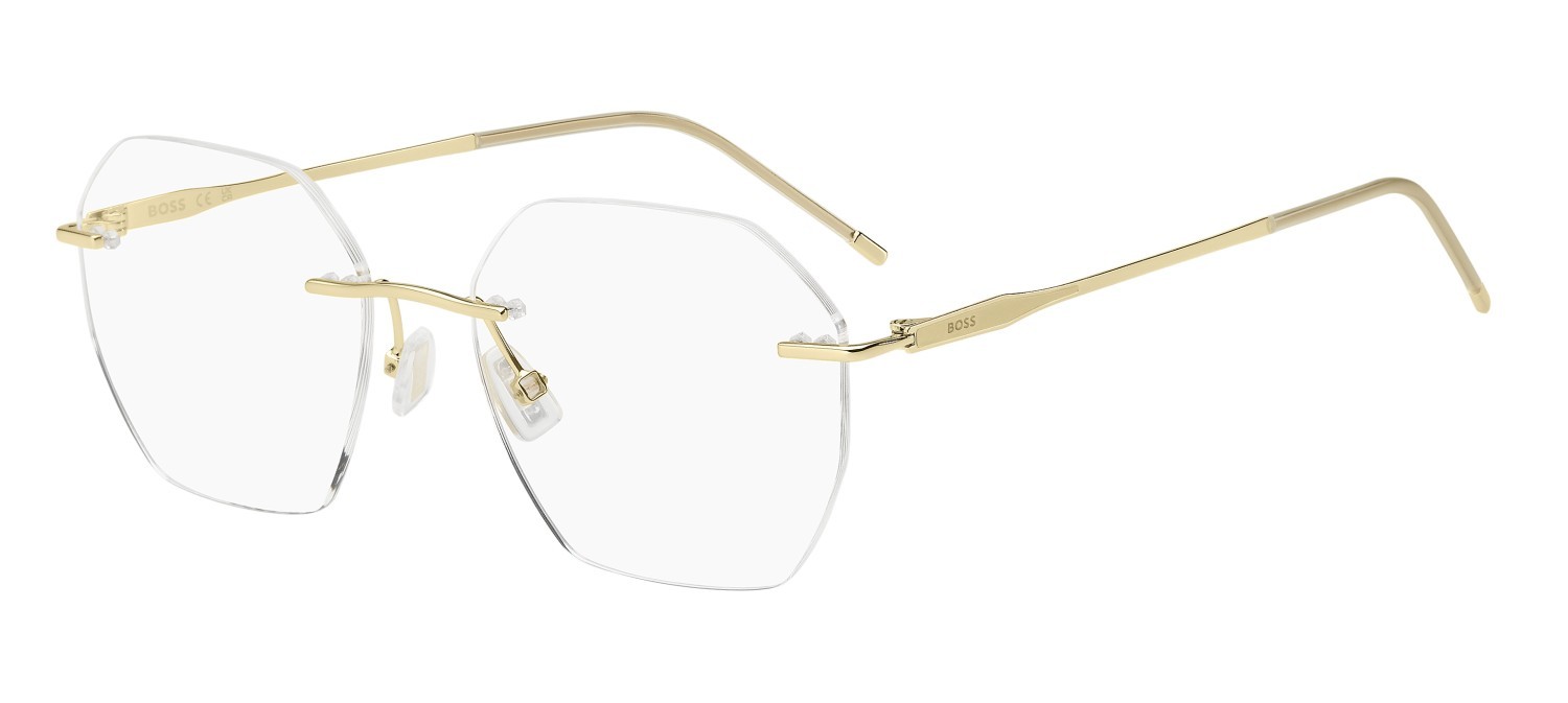 Eyeglasses Hugo Boss 1790 109514 J5G color gold shape rectangle 