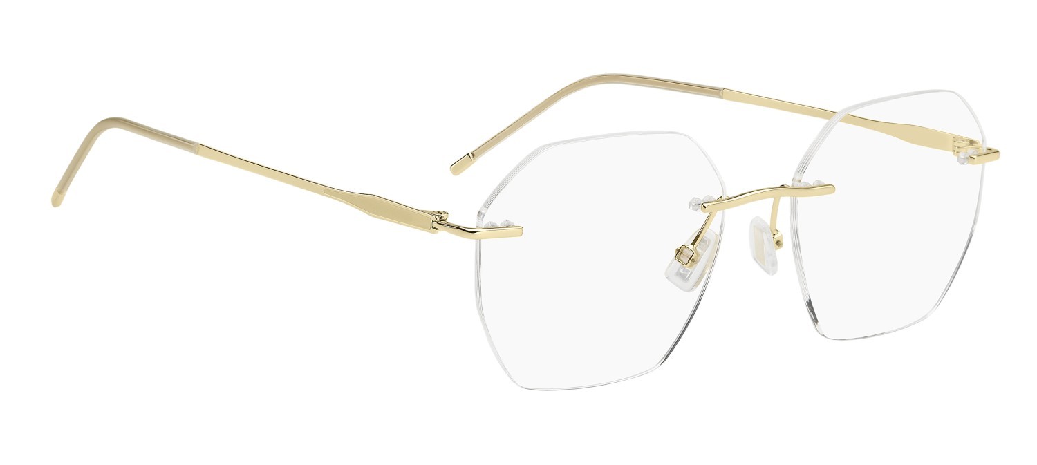 Eyeglasses Hugo Boss 1790 109514 J5G color gold shape rectangle 