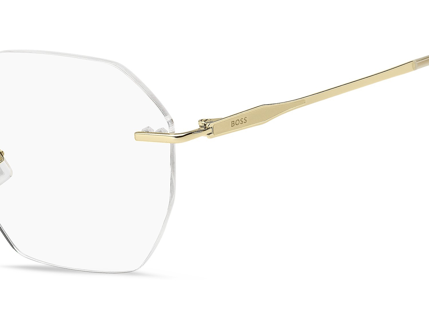 Eyeglasses Hugo Boss 1790 109514 J5G color gold shape rectangle 