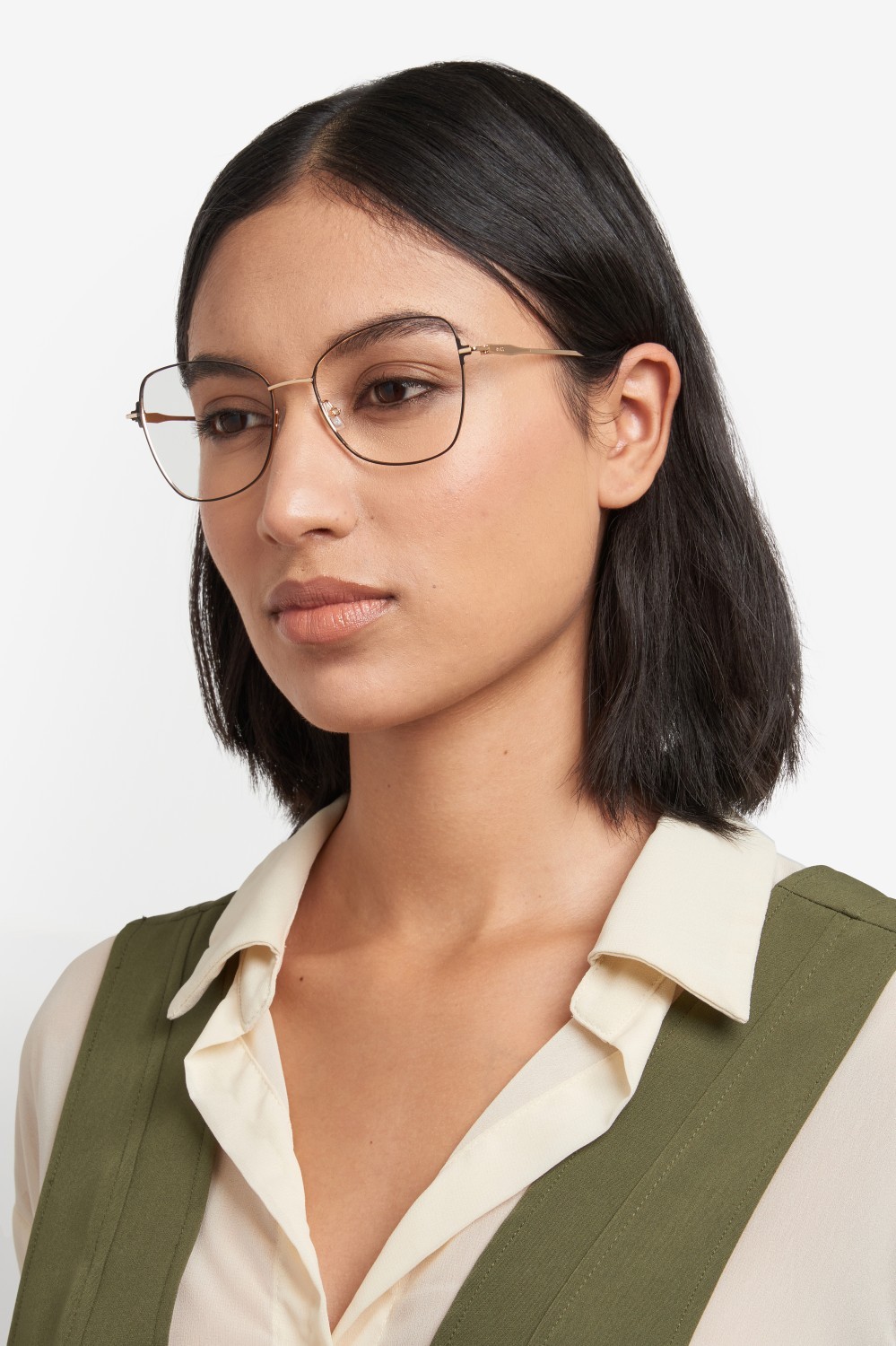 Eyeglasses Hugo Boss 1789 109515 2M2 color black gold shape butterfly 