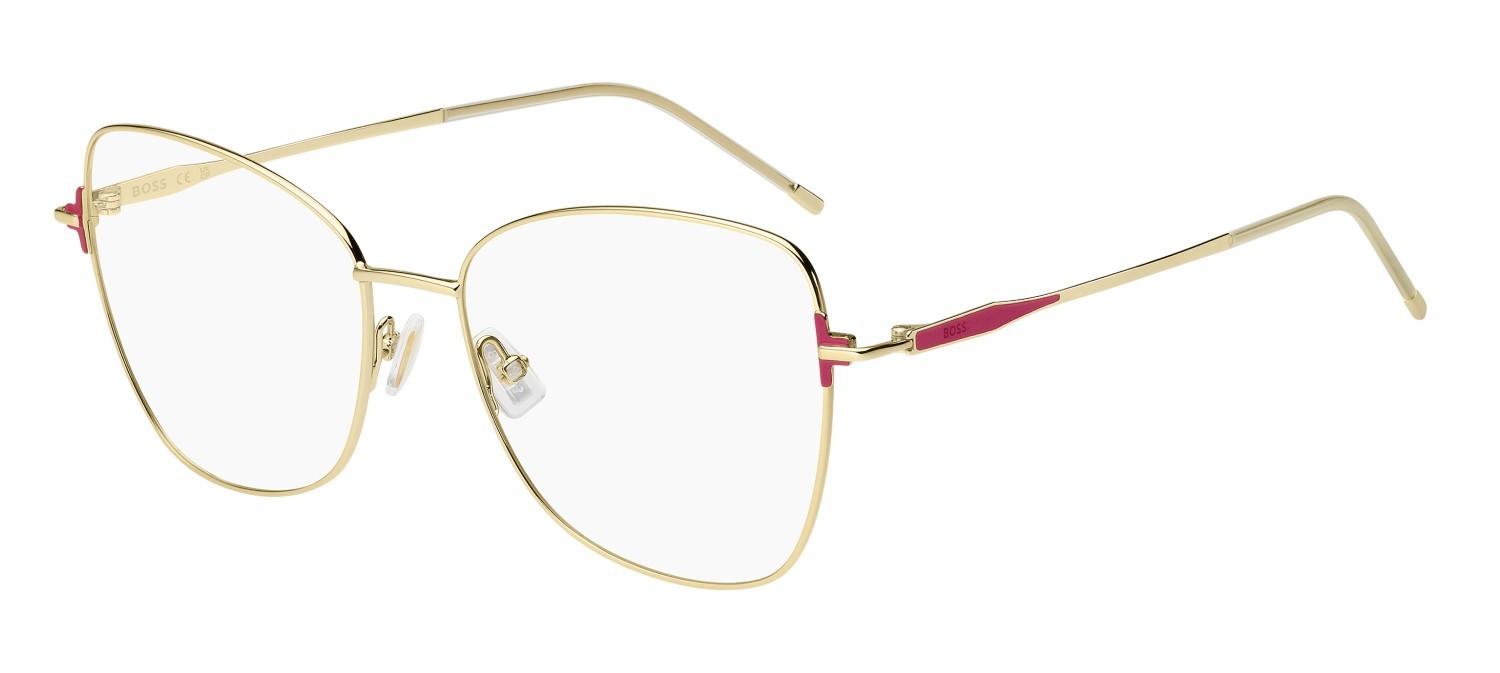 Eyeglasses Hugo Boss 1789 109515 Y11 color gold red shape butterfly 