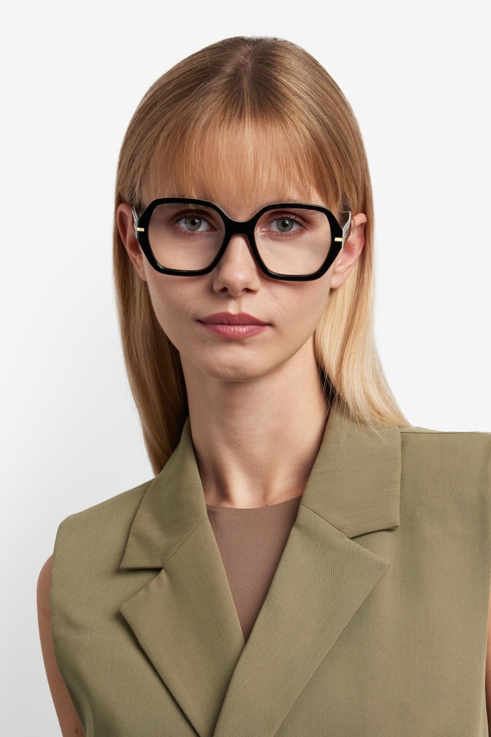 Occhiali da vista Hugo Boss 1780/G 109518 P56 colore black white black forma quadrato 
