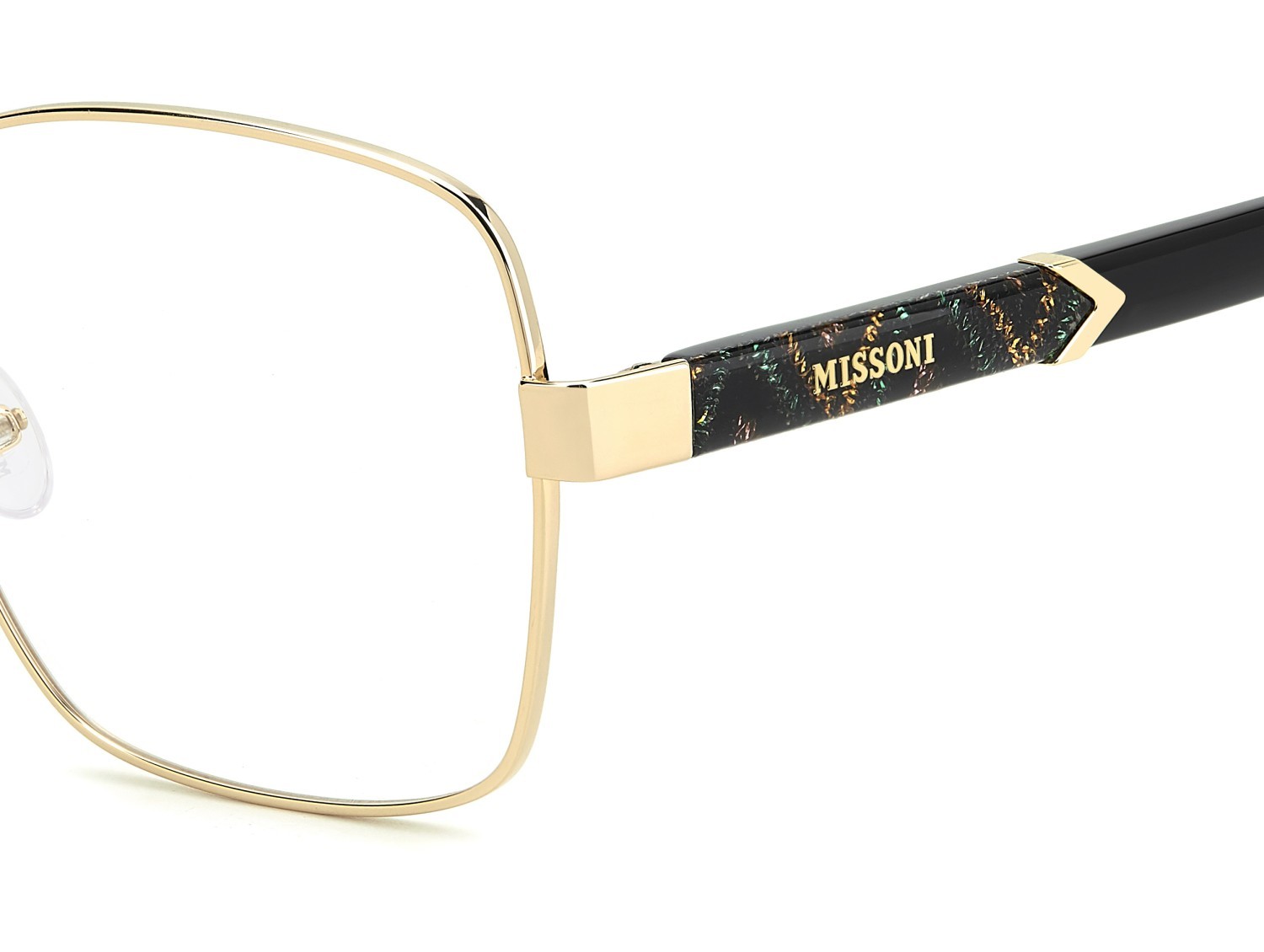 Occhiali da vista Missoni Mis 0218 109522 RHL colore gold black_ forma rettangolare 