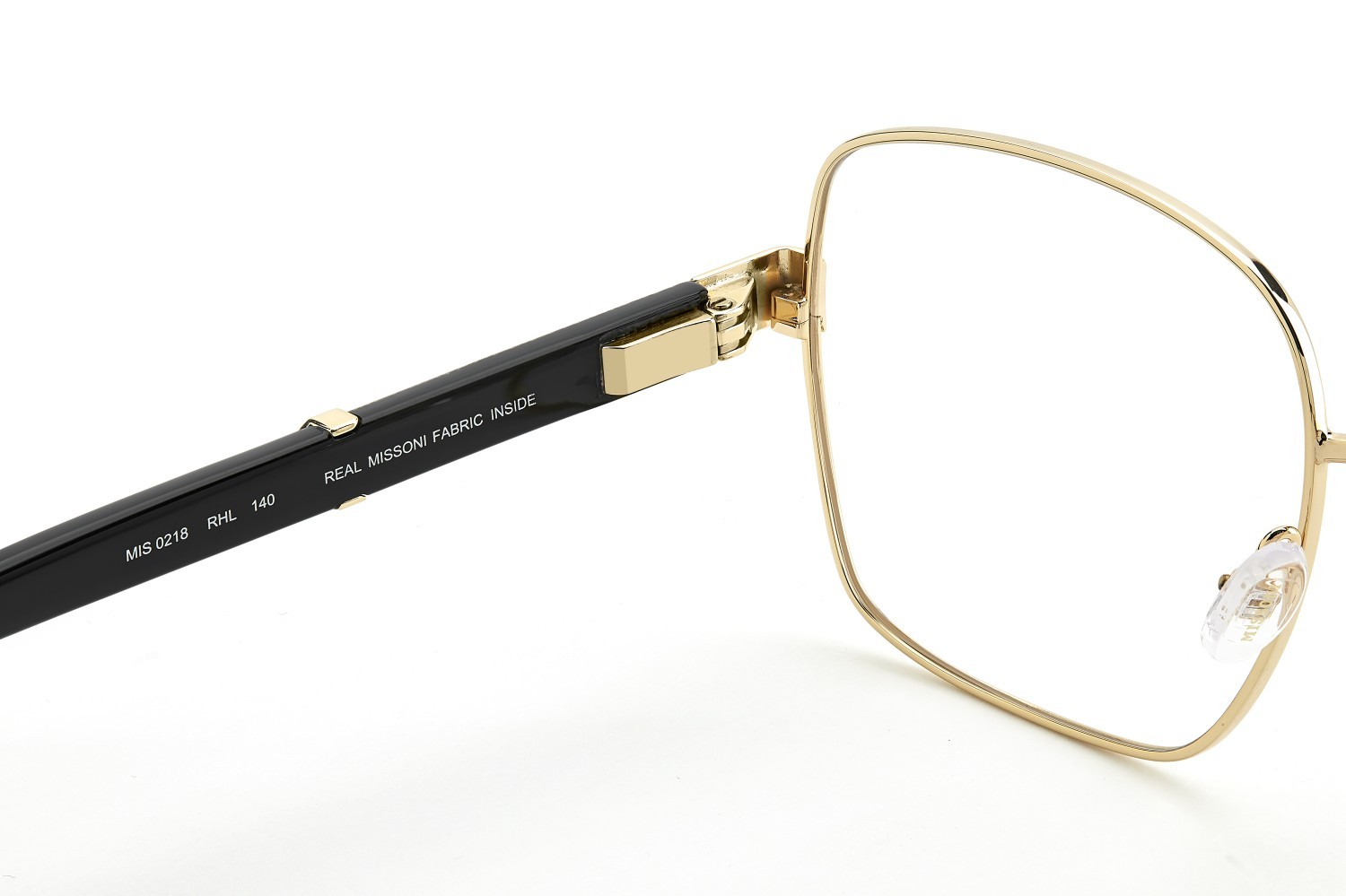 Occhiali da vista Missoni Mis 0218 109522 RHL colore gold black_ forma rettangolare 