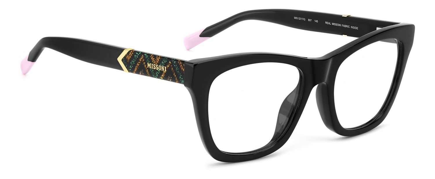 Occhiali da vista Missoni Mis 0217/G 109524 807 colore black forma rettangolare 