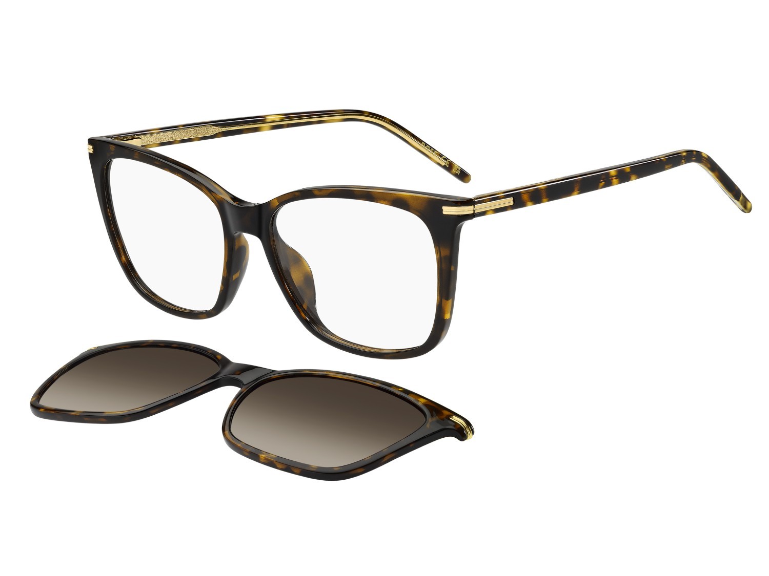 Occhiali da vista Hugo Boss 1787/G 109525 086 colore havana forma rettangolare lenti brown shaded polarized