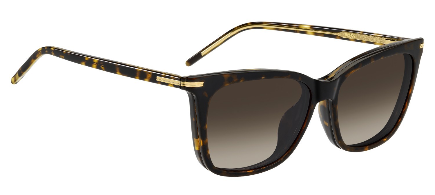 Occhiali da vista Hugo Boss 1787/G 109525 086 colore havana forma rettangolare lenti brown shaded polarized