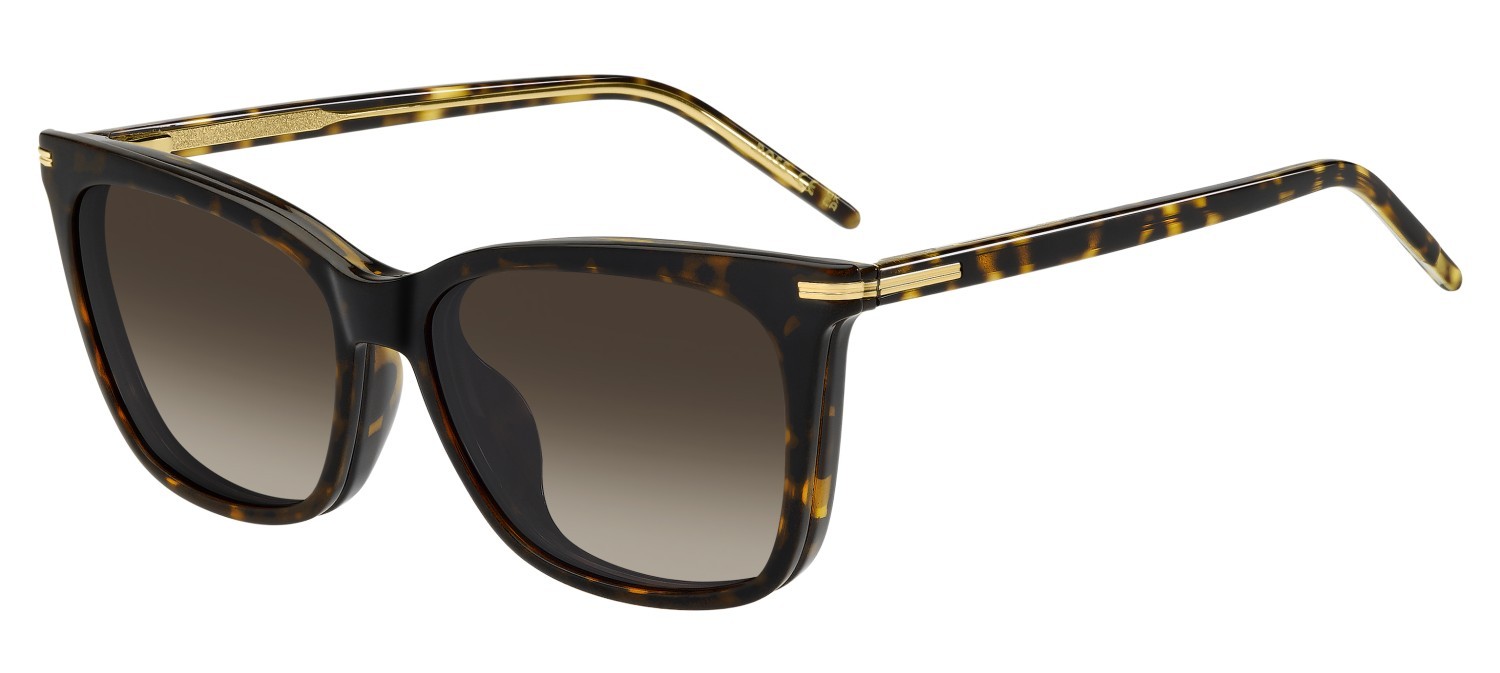 Occhiali da vista Hugo Boss 1787/G 109525 086 colore havana forma rettangolare lenti brown shaded polarized