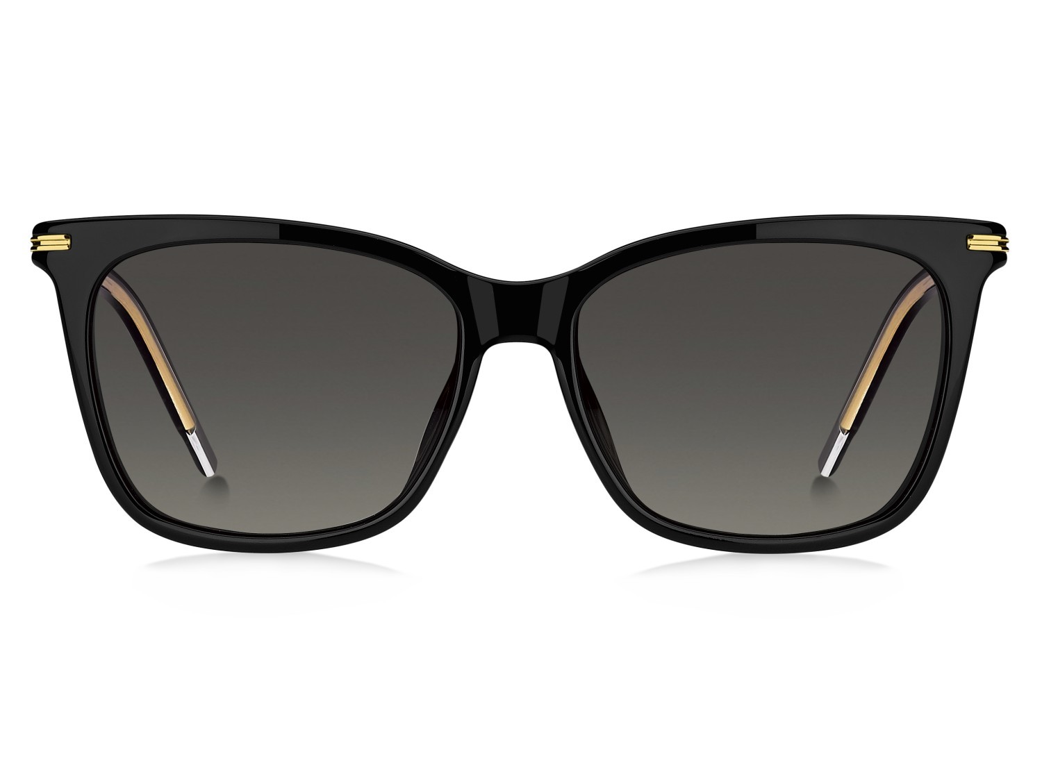 Eyeglasses Hugo Boss 1787/G 109525 807 color black shape rectangle lenses green shaded polarized