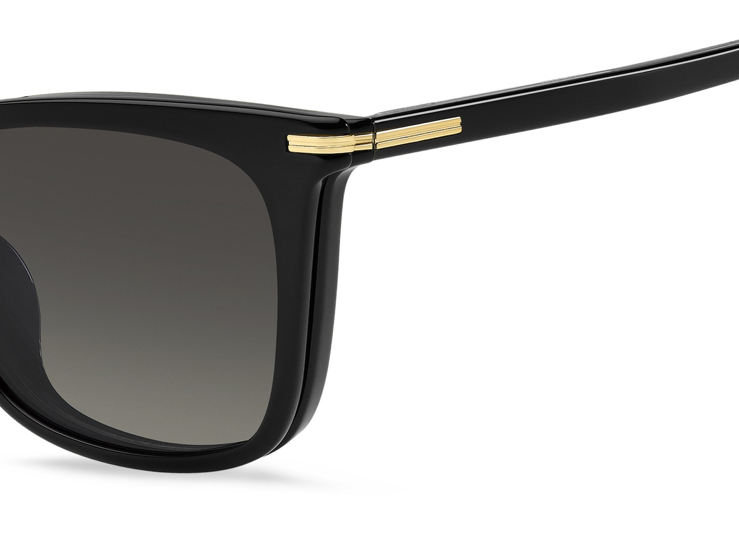 Eyeglasses Hugo Boss 1787/G 109525 807 color black shape rectangle lenses green shaded polarized