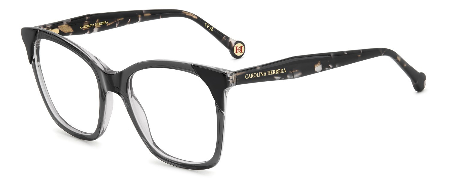 Occhiali da vista Carolina Herrera Her 0290 109527 R6S colore grey black forma rettangolare 