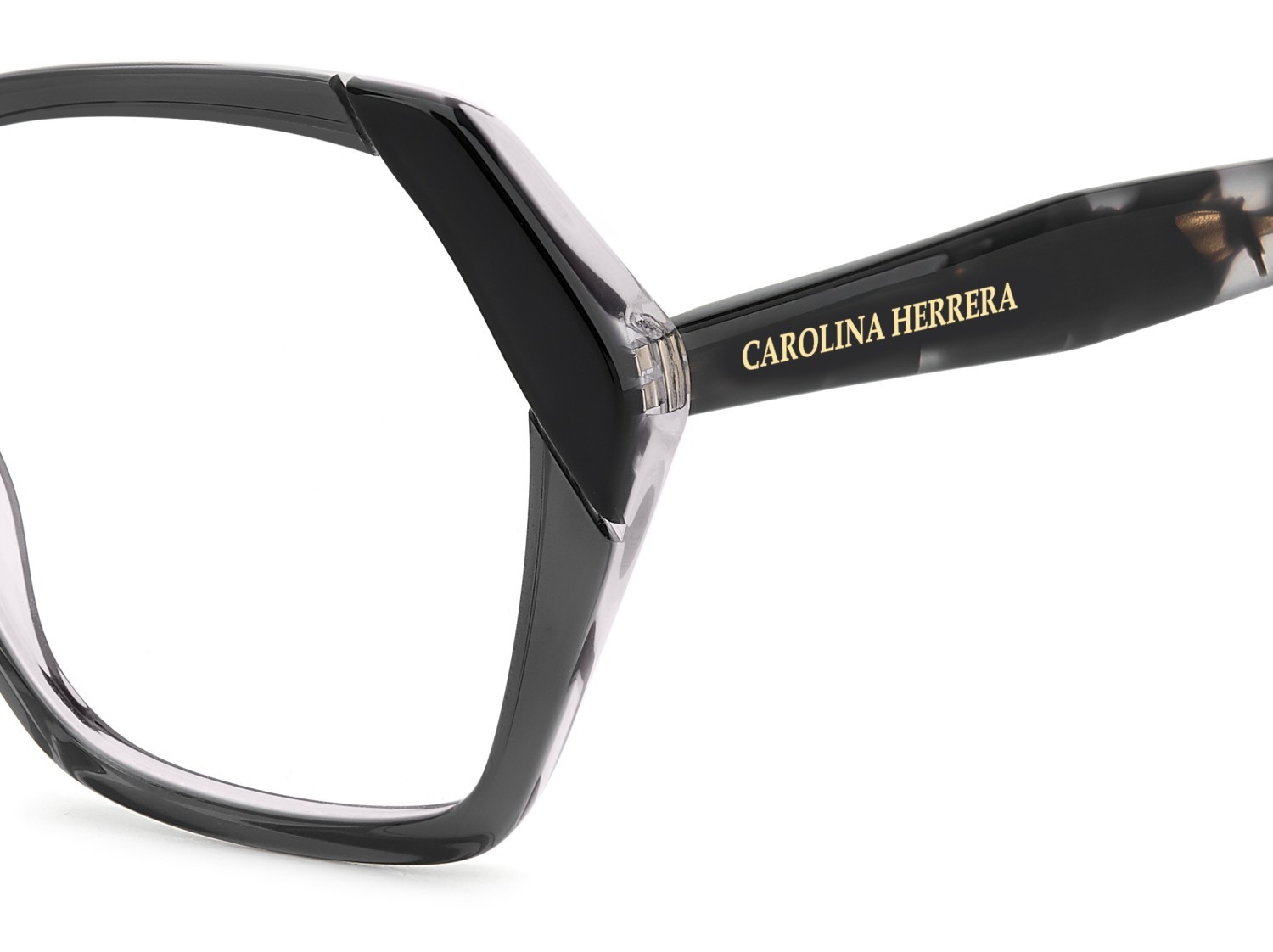 Occhiali da vista Carolina Herrera Her 0291 109528 R6S colore grey black forma farfalla 
