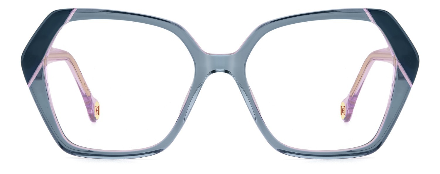 Occhiali da vista Carolina Herrera Her 0291 109528 ZI9 colore teal forma farfalla 