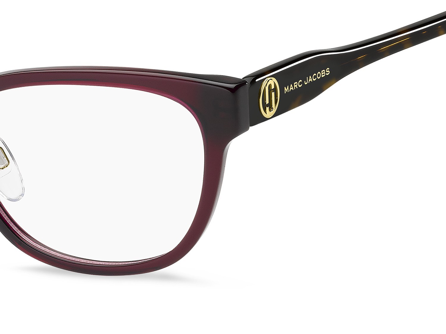 Occhiali da vista Marc Jacobs 818/F 109533 YDC colore burgundy havana forma rettangolare 