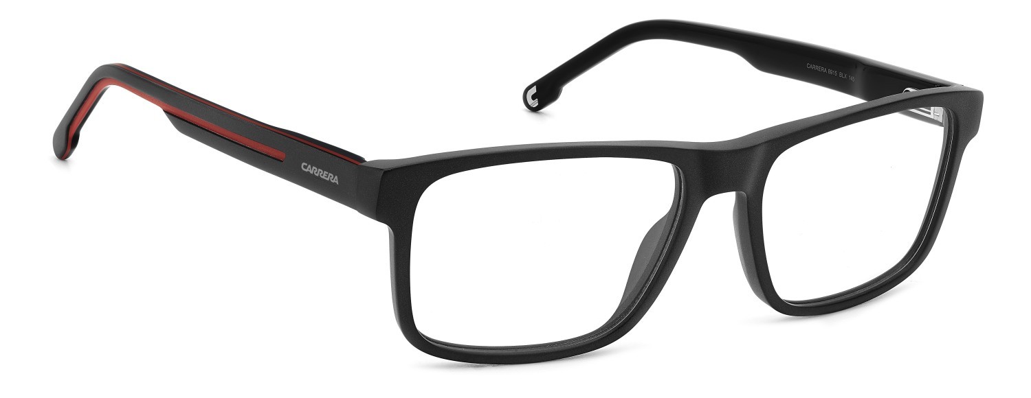Brillen Carrera 8915 109535 BLX farbe matte black red form rechteckig 