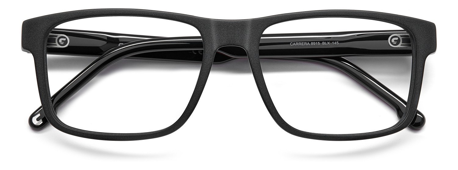 Brillen Carrera 8915 109535 BLX farbe matte black red form rechteckig 