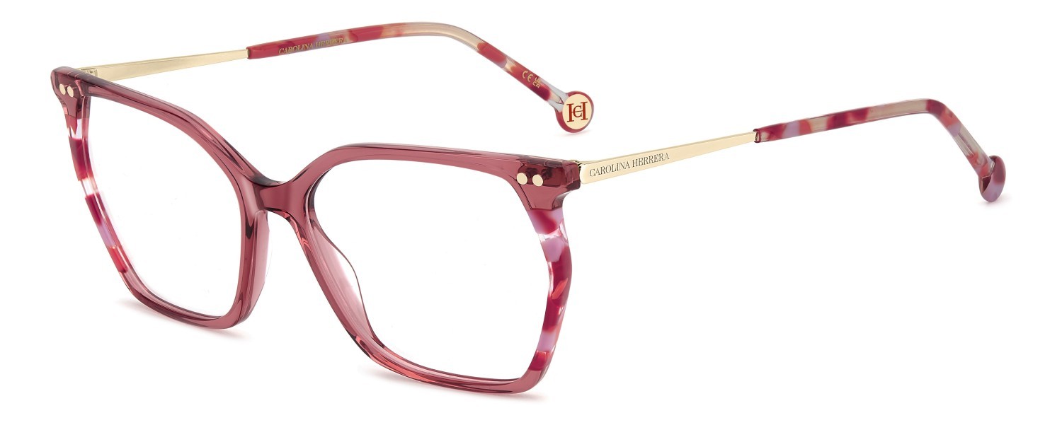 Occhiali da vista Carolina Herrera Her 0293 109538 8CQ colore cherry forma rettangolare 