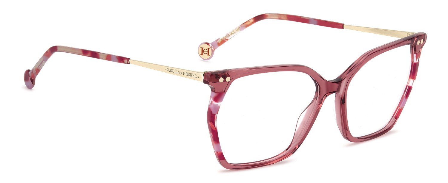 Occhiali da vista Carolina Herrera Her 0293 109538 8CQ colore cherry forma rettangolare 