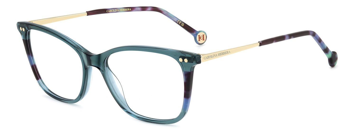 Eyeglasses Carolina Herrera Her 0294 109539 1ED color green shape rectangle 