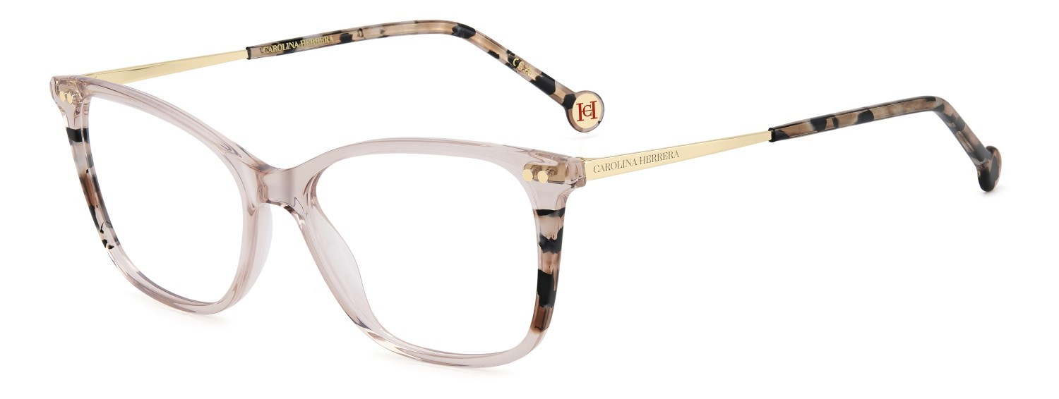 Brillen Carolina Herrera Her 0294 109539 FWM farbe nude form rechteckig 