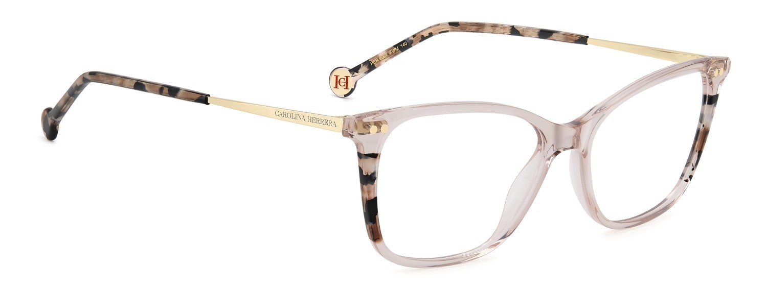 Brillen Carolina Herrera Her 0294 109539 FWM farbe nude form rechteckig 