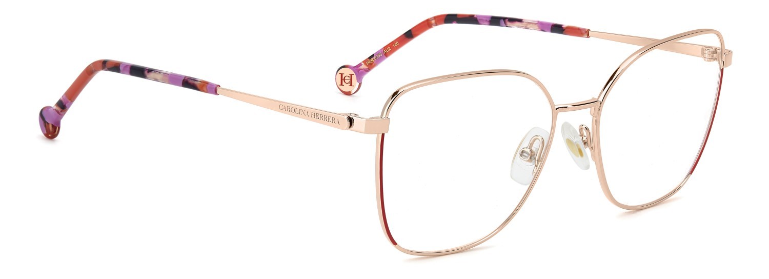 Occhiali da vista Carolina Herrera Her 0295 109540 AU2 colore red gold forma farfalla 