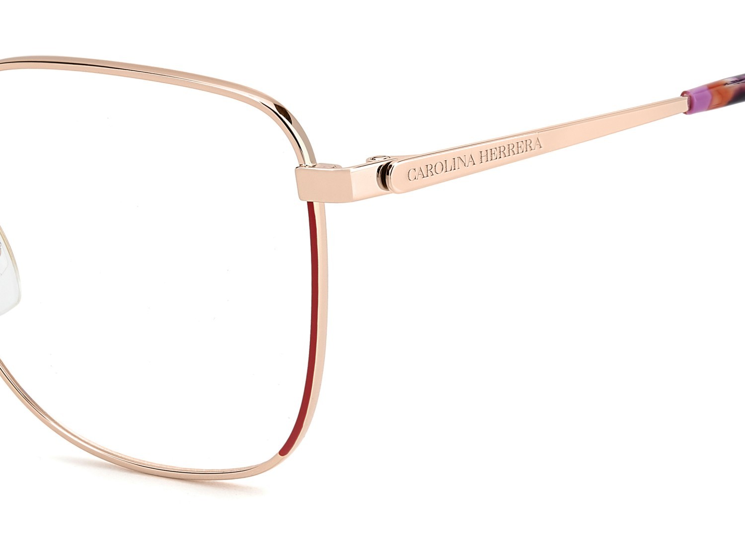 Occhiali da vista Carolina Herrera Her 0295 109540 AU2 colore red gold forma farfalla 