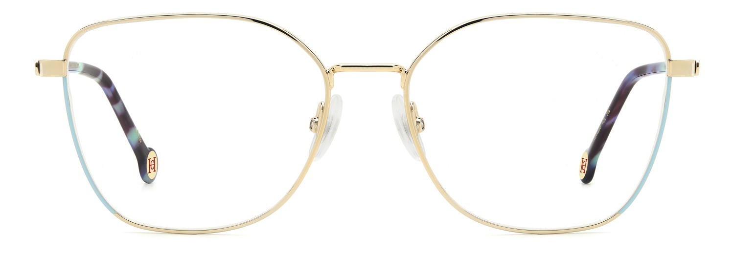 Eyeglasses Carolina Herrera Her 0295 109540 YD2 color gold turquoise shape butterfly 