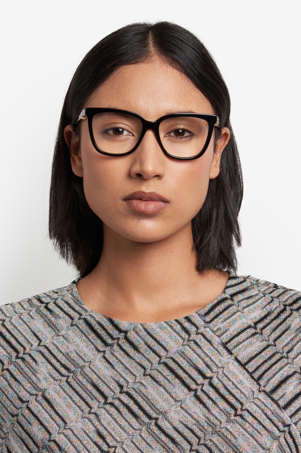 Occhiali da vista Missoni Mis 0231 109542 807 colore black forma rettangolare 