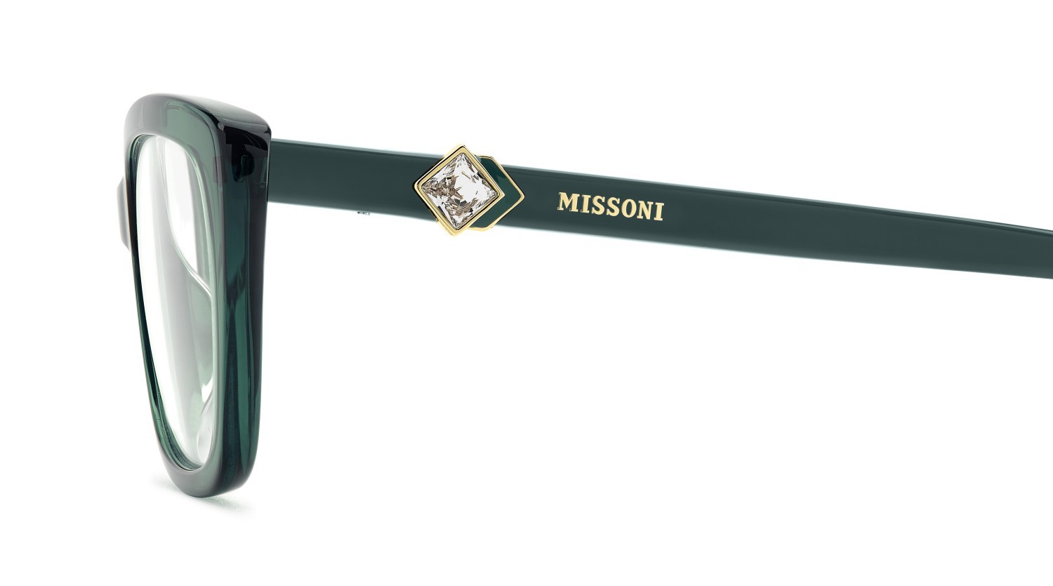 Occhiali da vista Missoni Mis 0230/G 109543 1ED colore green forma rettangolare 
