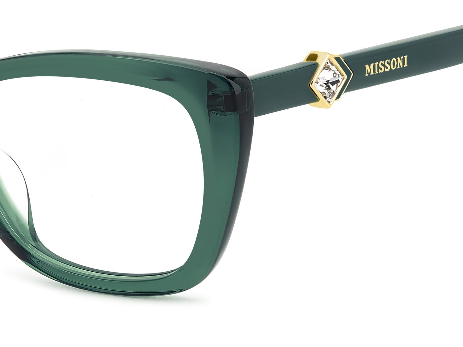 Occhiali da vista Missoni Mis 0230/G 109543 1ED colore green forma rettangolare 