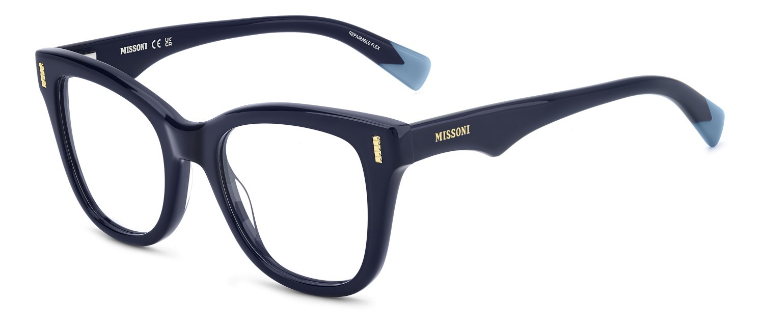 Occhiali da vista Missoni Mis 0235 109545 PJP colore blue forma quadrato 