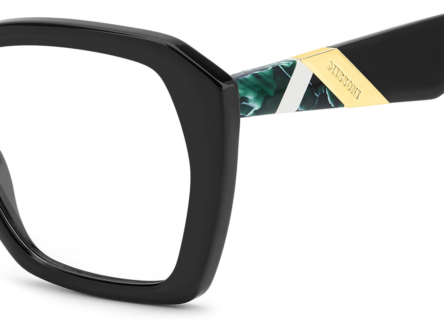 Occhiali da vista Missoni Mis 0222/C2 109547 807 colore black forma rettangolare lenti grey shaded polarized