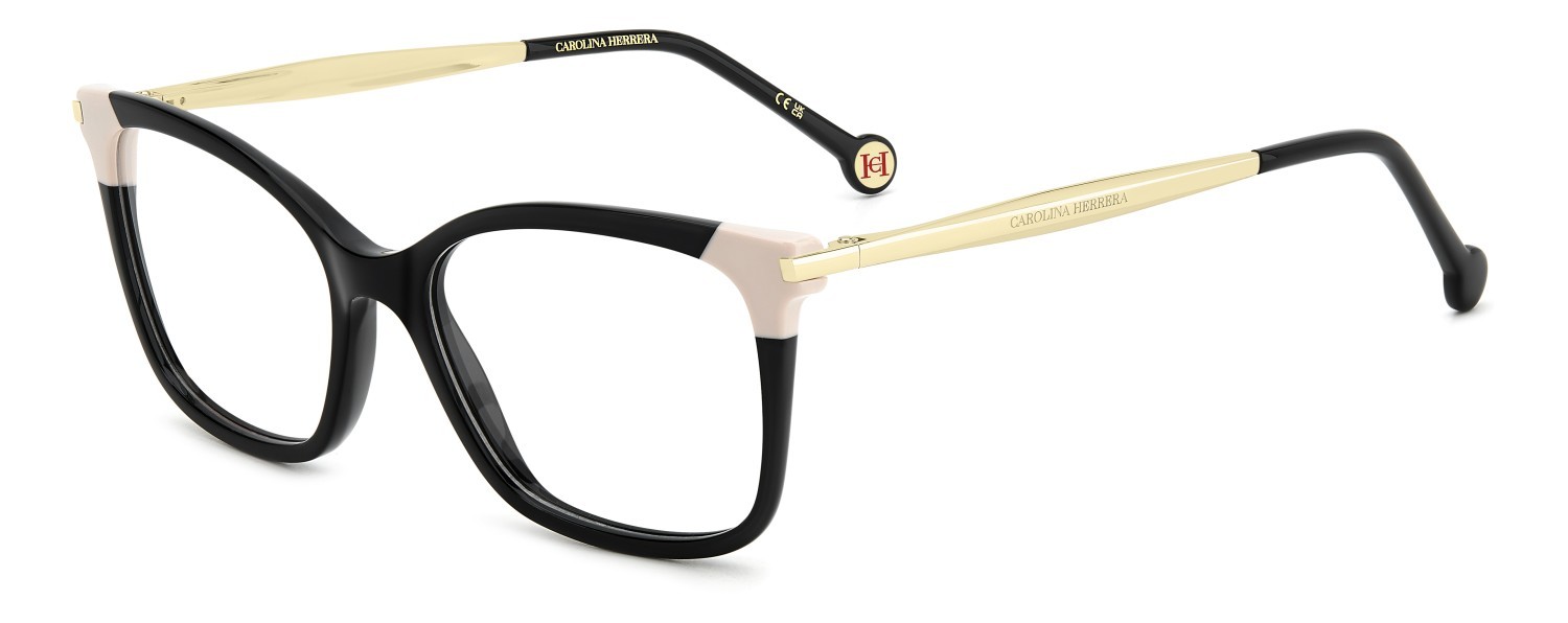 Occhiali da vista Carolina Herrera Her 0309 109556 807 colore black forma rettangolare 