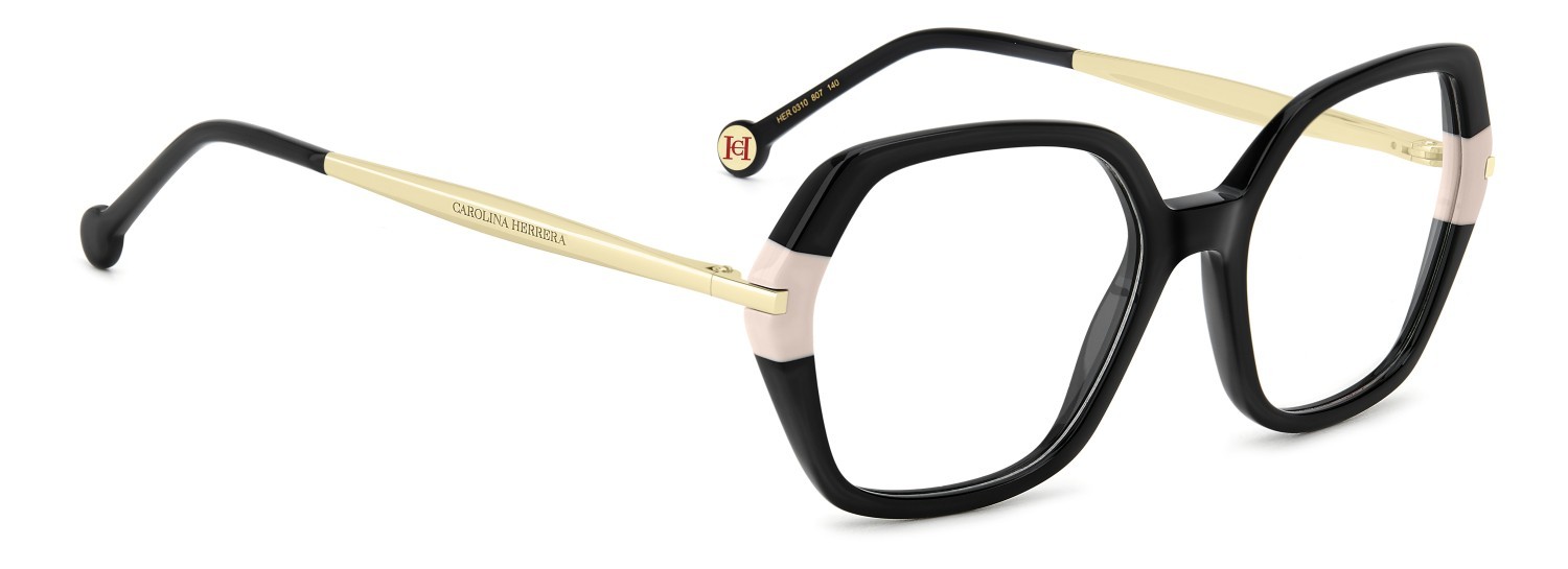 Occhiali da vista Carolina Herrera Her 0310 109557 807 colore black forma quadrato 
