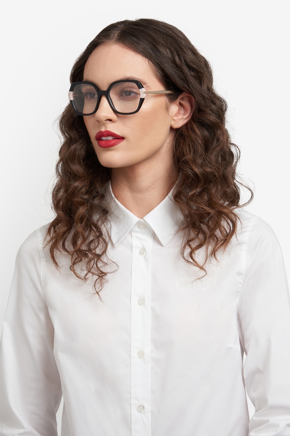 Occhiali da vista Carolina Herrera Her 0310 109557 807 colore black forma quadrato 
