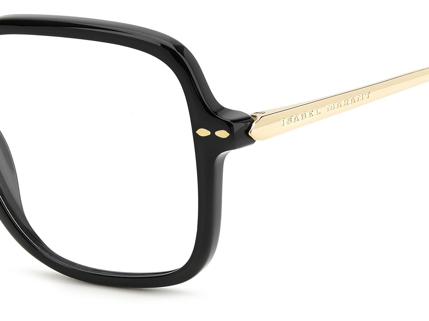 Eyeglasses Isabel Marant Im 0203 109558 2M2 color black gold shape square 