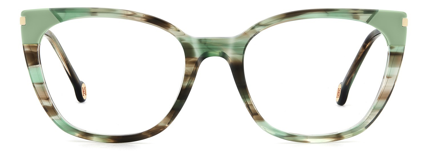 Occhiali da vista Carolina Herrera Her 0311 109560 I88 colore striped green brown forma rettangolare 