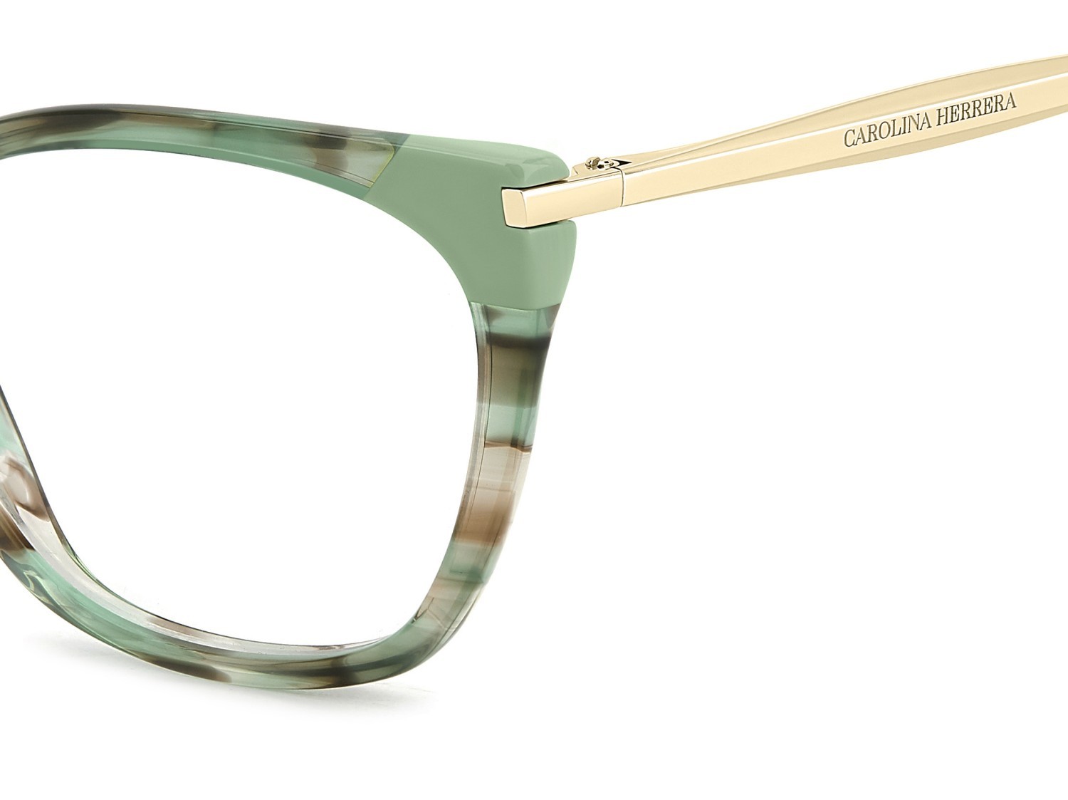 Occhiali da vista Carolina Herrera Her 0311 109560 I88 colore striped green brown forma rettangolare 