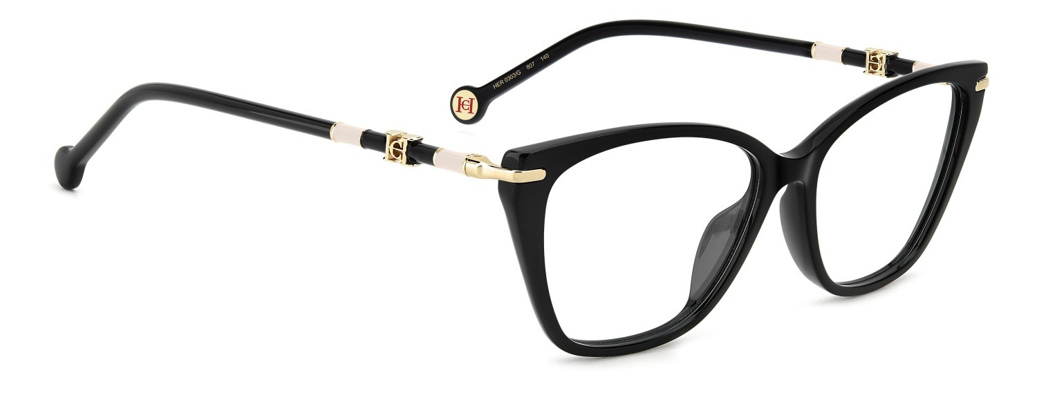 Occhiali da vista Carolina Herrera Her 0303/G 109563 807 colore black forma rettangolare 