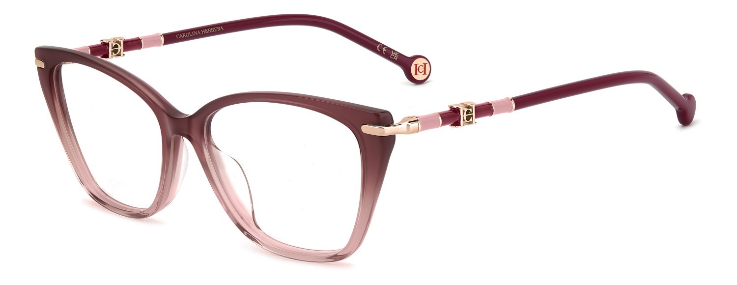 Occhiali da vista Carolina Herrera Her 0303/G 109563 L39 colore shaded burgundy forma rettangolare 
