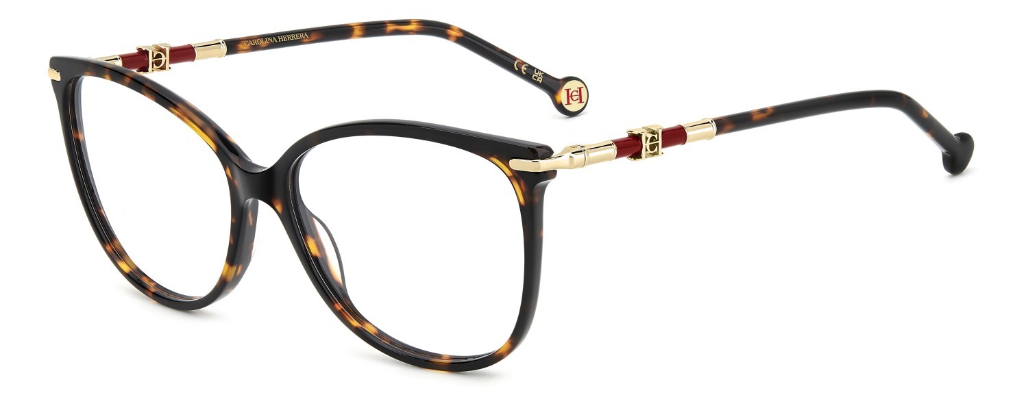 Occhiali da vista Carolina Herrera Her 0304 109564 086 colore havana forma rettangolare 