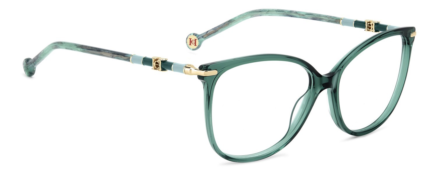 Eyeglasses Carolina Herrera Her 0304 109564 1ED color green shape rectangle 