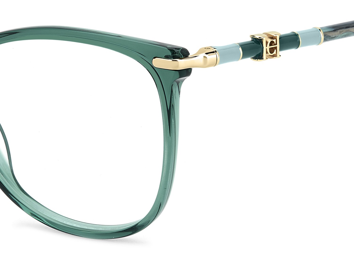 Eyeglasses Carolina Herrera Her 0304 109564 1ED color green shape rectangle 