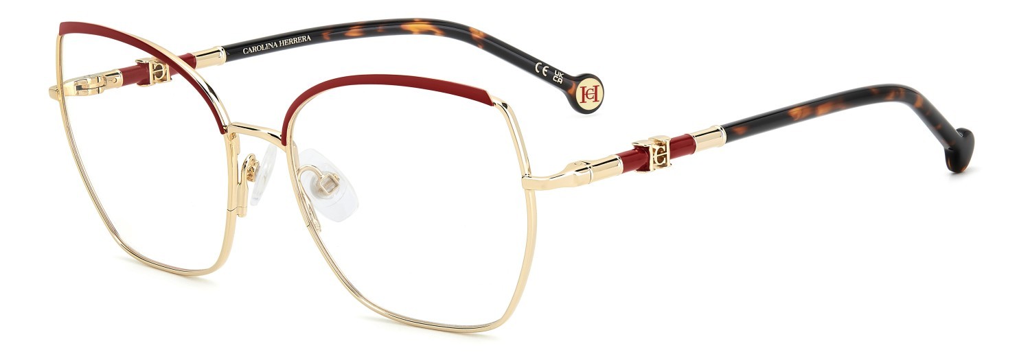 Occhiali da vista Carolina Herrera Her 0306 109565 000 colore rose gold forma farfalla 
