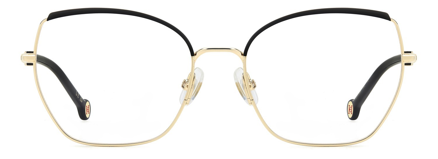 Occhiali da vista Carolina Herrera Her 0306 109565 2M2 colore black gold forma farfalla 