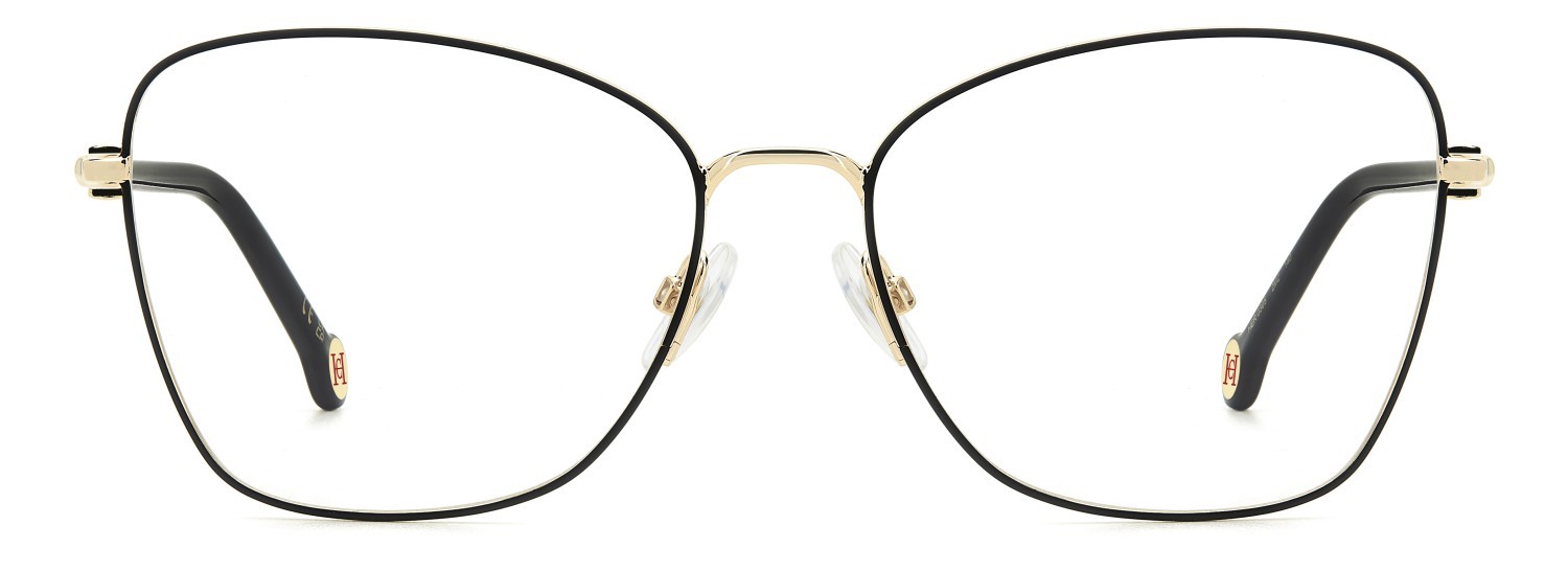 Occhiali da vista Carolina Herrera Her 0305 109566 2M2 colore black gold forma farfalla 
