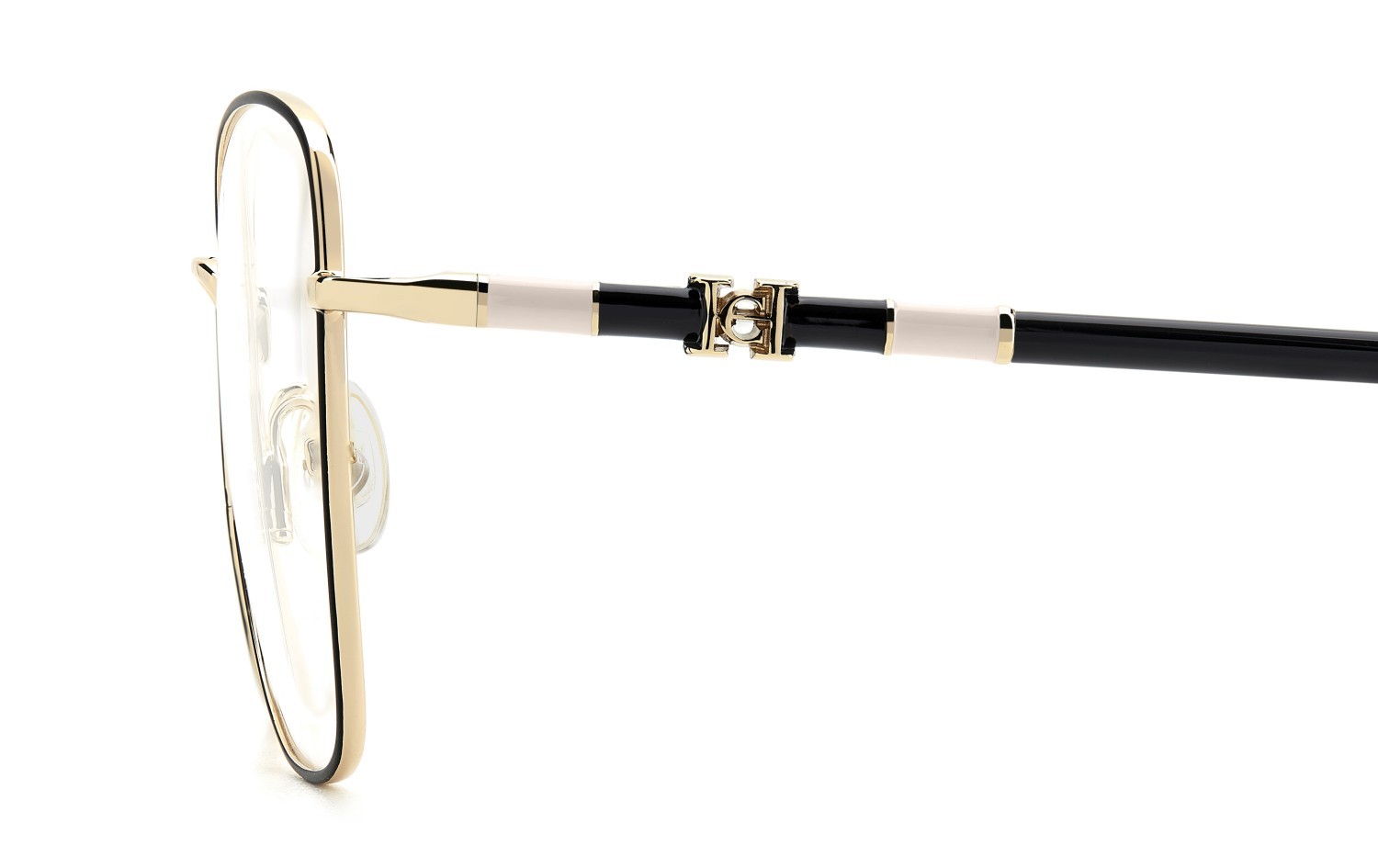 Occhiali da vista Carolina Herrera Her 0305 109566 2M2 colore black gold forma farfalla 